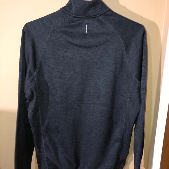 Dark grey turtle neck sweater with zipper - Picture 2 of 2